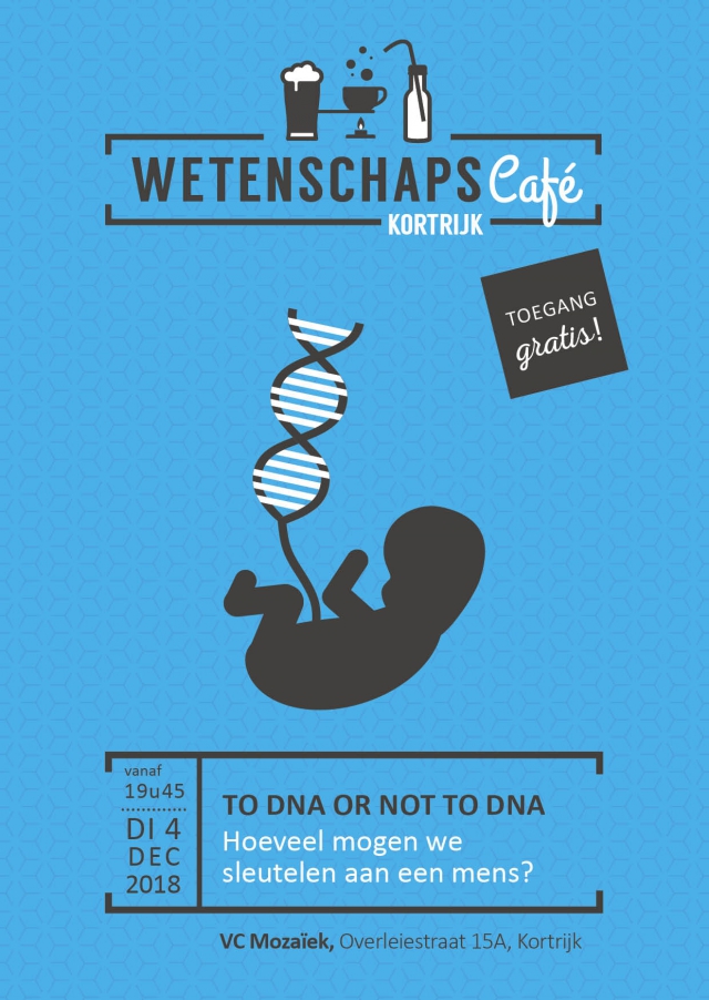 e-flyer wetenschapscafé DNA en ethiek